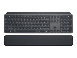 Logitech Mx Keys Plus Advanced Wireless Illuminated Keyboard With Palm Rest - Graphite - Us Int'l - 2.4GHZ Bt - N A - Intnl