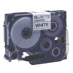 Brother TZFX251 24mm Black On White Flexible Tape