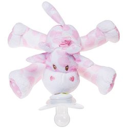 Nookums Paci-plushies Pink Giraffe Buddies- Pacifier Holder Plush Toy Includes Detachable Pacifier Use With Multiple Brand Name Pacifiers