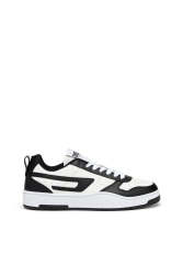 Diesel Y03204P5576 Mens S-ukiyo V2 Low Sneakers Black And White - Black And White 10