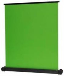 Esquire Pull Up Mobile Chroma Key Green Screen 150 X 180CM-HOMOGENEOUS Green On Polyester Fabric For Optimal Chroma Keying Double Scissor Joint System With