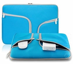 Steklo - Aqua Blue Neoprene Soft Sleeve Case Bag For All Laptop 15-INCH & Macbook Pro 15.4" With Or Without Retina Display - Aqua Blue