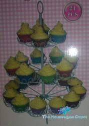 3 Layer Wire metal Individual Cupcake Holder From The Housewives Depot