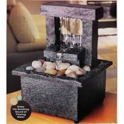 Square Window Small Slate MINI Water Feature - Indoor
