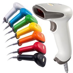 Inflow 7 Color USB Automatic Barcode Scanner Price Reader With Weighted Stand - Easy Plug And Play With No Hassle 30 Day And Full