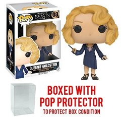 Funko Pop Movies: Fantastic Beasts And Where To Find Them - Queenie Goldstein 3 Vinyl Figure Bundled With Pop Box Protector Case