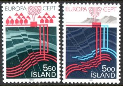 Iceland 1983 Europa Sg 628-9 Complete Unmounted Mint Set
