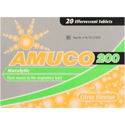 Amuco 200MG Effervescent Tablets 20 Tablets