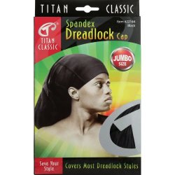 Donna Titan Spandex Dreadlock Cap Black