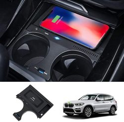 Wireless Mixsuper Car Charger Fit For Bmw X3 2018-2021 Bmw X4 2019-2021 All Models Bmw X3 X4 Accessory QC3.0 Fast Charging With USB Port