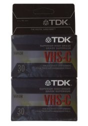 Tdk High-grade Vhs-c Tape - 2 Pack
