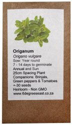 Herloom Herb Seeds - Organum - Origanum Vulgare