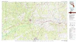 Crestview Fl Topo Map 1:100000 Scale 30 X 60 Minute Historical 1978 Updated 1982 24.1 X 44 In - Paper