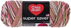 Red Heart Super Saver Economy Yarn Pink Camo