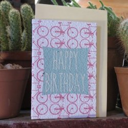 Happy Birthday Bicycles Greeting Card