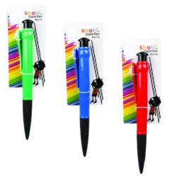 Pen Novelty Giant 27CM Asst Colour Body