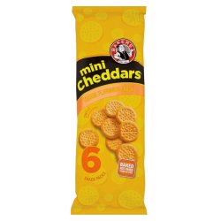 Bakers MINI Cheddars Cheese 6 Pack
