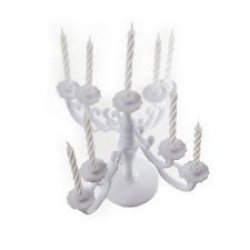 Plastic Chandeliere Candle Cake Topper