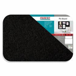 Adhesive Pin Board No Frame - 600 450MM - Black
