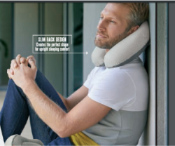 New Hybrid Travel Pillow- Inflatable And Memory Foam