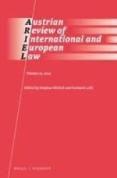 Austrian Review Of International And European Law 2014 Volume 19 Hardcover