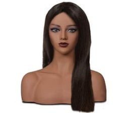 Wig Cosplay 20" Natural Straight Full Lace Frontal Wig 100 Unprocessed Human Hair