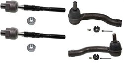 Prime Choice Auto Parts TRK3546-TRK3888 Set Of Two 2 Outer And Two 2 Inner Tie Rod Ends Front Left And Right Lh Rh Suspension Package Kit