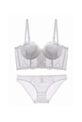 Classic Lace Lingerie Set - Small White