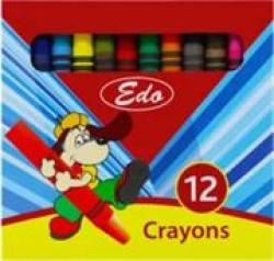 Wax Crayons 8MM Pack Of 12- Easy Grip Design Impressively Bright Colours Great Creative Fun For Kids And Adults Retail Packaging No Warranty