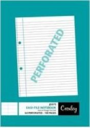 Croxley JD375 A4 Easi File Notebook 100 Pages 10 Pack - Feint Line & Margin