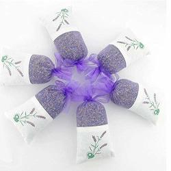 Ebuyom Set Of 6 Bags Natural Dried Lavender Bud Dried Flower Aromatherapy Aromatic Wardrobe Desiccant Sachet Air Refreshing