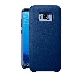For Samsung Galaxy S8 Mchoice Luxury Ultra-thin Villus Leather Case Cover For Samsung Galaxy S8 Blue