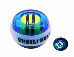 Sunshine Everyday Auto-start Wrist Trainer Ball Forearm Exerciser Powerball Wrist Strengthener Anxiety And Stress Relief Gyroscope Ball With LED Lights Blue