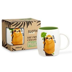 MUG Sloth Maybe Later With Gift Box Large 12 Oz Great Ceramic Novelty Coffee And Tea S By Foraging