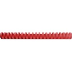Rexel Combbind 21 Loop Pvc Binding Combs 8MM Box Of 100 Red