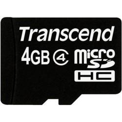 Transcend Ultra Performance 4GB MicroSD Memory Card with Adaptor