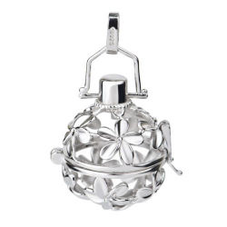 Mexican Bola 925 Sterling Silver Pregnancy Angel Caller Pendant - Just Add Chime Ball From Our Range