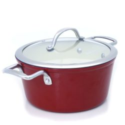 Snappy Chef 22cm Superlight Cast Iron Casserole with Lid