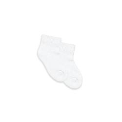 Seamless Quarter Non-cushion Socks - White - Small
