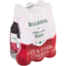 London Dry Gin & Dark Cherry Spirit Cooler Bottles 6 X 275ML