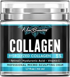 Collagen Cream - Organic Day And Night Cream - Made In Usa - Anti Aging & Wrinkle Face Firming Cream - Face Moisturizer For