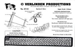VER0719 120MM Verlinden Barbed Wire Model Building Kit Accessory