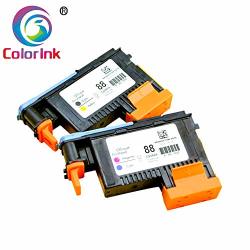 Colorink 2 Pack 88 Printhead Replacement For 88 Print Head C9381A C9382A For Office Jet Pro K5400 K5400DTN K5400DN K5400TN Printer