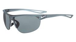 Nike Golf Legend Sunglasses Matte Crystal Wolf Grey obsidian Frame Grey With Silver Flash Lens