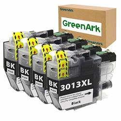 Greenark Compatible Ink Cartridge Replacement For BrOther LC3013XL Lc 3013 High Yield Ink Work For BrOther MFC-J491DW MFC-J497DW MFC-J690DW MFC-J895DW Inkjet Printers 4 Packs