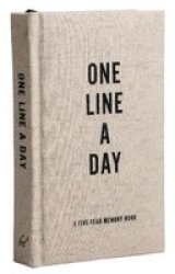 Canvas One Line A Day - A Five-year Memory Journal Notebook Blank Book