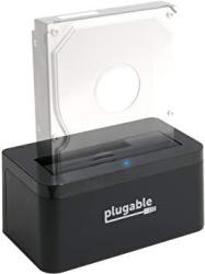 Plugable USB 3.1 Gen 2 10GBPS Sata Upright Hard Drive Dock And SSD Dock Includes Both Usb-c And USB 3.0 Cables Supports 10TB+ Drives