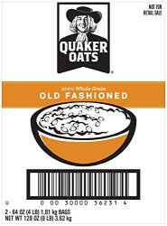 Quaker Oats Old Fashioned Oatmeal Breakfast Cereal 128 Ounces