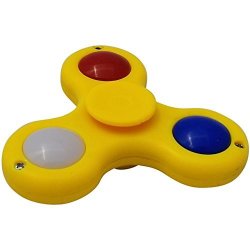 Flashfidget - Yellow - LED Light Up Fidget Spinner - Young Children