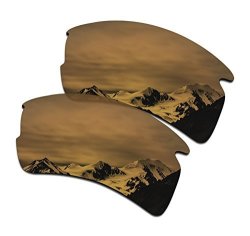 Smartvlt Men's Bronze Gold Replacement Lenses For Oakley Flak 2.0 XL Sunglass